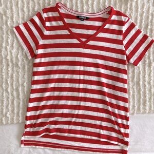 Nicole Miller Original Striped Knit Short Sleeve